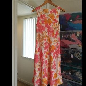 Ann Taylor Dresses - Ann Taylor Loft orange floral long dress, new Ann Taylor Dresses - Ann Taylor Loft orange floral long dress, new
